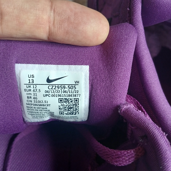 Nike SB Force 58 Purple Sneakers Size 13 - Picture 3 of 15